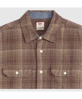 CAMISA DE FRANELA CLASSIC WORKER RELAXED FIT AMETRINE PLAID