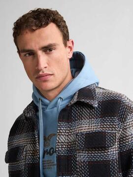 SOBECAMISA DE CUADROS SHEBOYGAN LIGHT GREY MELEE TARTÁN MULT