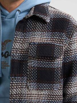 SOBECAMISA DE CUADROS SHEBOYGAN LIGHT GREY MELEE TARTÁN MULT