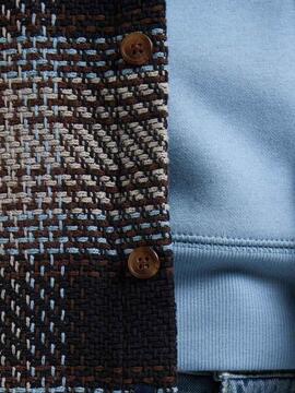 SOBECAMISA DE CUADROS SHEBOYGAN LIGHT GREY MELEE TARTÁN MULT