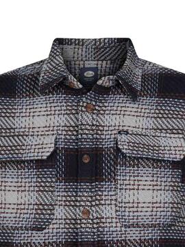 SOBECAMISA DE CUADROS SHEBOYGAN LIGHT GREY MELEE TARTÁN MULT