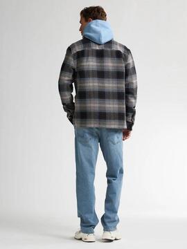 SOBECAMISA DE CUADROS SHEBOYGAN LIGHT GREY MELEE TARTÁN MULT