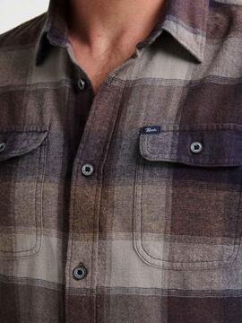 CAMISA DE CUADROS CASPER MUD TARTÁN MULTICOLOR