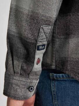 CAMISA DE CUADROS CASPER DEEP BLACK TARTÁN MULTICOLOR