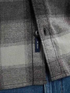 CAMISA DE CUADROS CASPER DEEP BLACK TARTÁN MULTICOLOR