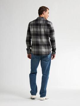 CAMISA DE CUADROS CASPER DEEP BLACK TARTÁN MULTICOLOR