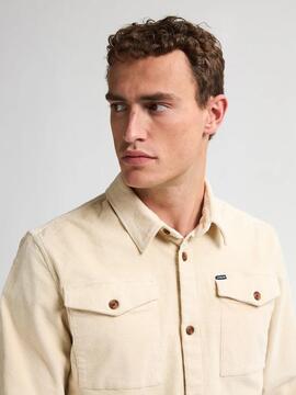 SOBRECAMISA DE PANA MENOMONIE RAW SAND BEIGE