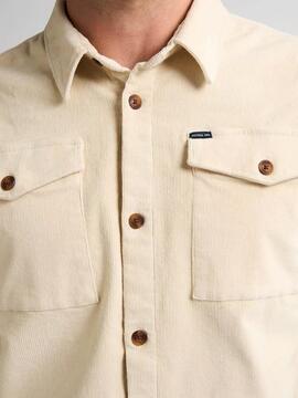 SOBRECAMISA DE PANA MENOMONIE RAW SAND BEIGE