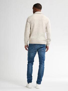 JERSEY PUNTO CANALÉ TRENZADO HAMILTON ANTIQUE WHITE MELEE CR