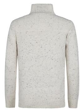 JERSEY PUNTO CANALÉ TRENZADO HAMILTON ANTIQUE WHITE MELEE CR