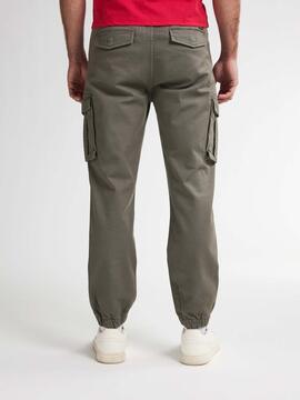 PANTALÓN JOGGER BOLSO CARGO MOSSY STONE VERDE KAKI