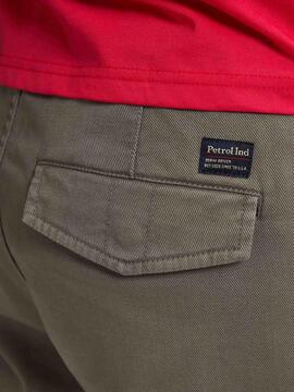 PANTALÓN JOGGER BOLSO CARGO MOSSY STONE VERDE KAKI