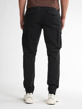PANTALÓN JOGGER BOLSO CARGO DEEP BLACK NEGRO