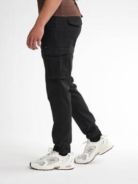 PANTALÓN JOGGER BOLSO CARGO DEEP BLACK NEGRO