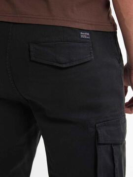 PANTALÓN JOGGER BOLSO CARGO DEEP BLACK NEGRO