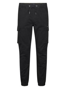 PANTALÓN JOGGER BOLSO CARGO DEEP BLACK NEGRO