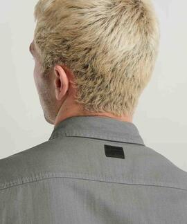 CAMISA G-STAR MARINE SLIM LIGHT GREY ALLOY GARMENT DYED