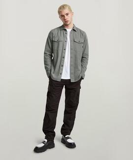 CAMISA G-STAR MARINE SLIM LIGHT GREY ALLOY GARMENT DYED