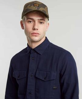 CAMISA G-STAR MARINE SLIM DARK PATRIOT BLUE GARMENT DYED