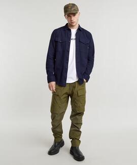 CAMISA G-STAR MARINE SLIM DARK PATRIOT BLUE GARMENT DYED
