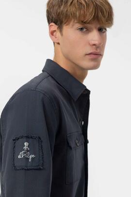 SOBRECAMISA HERITAGE DOS BOLSILLOS AZUL MARINO