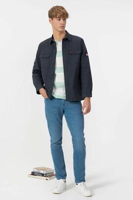 SOBRECAMISA HERITAGE DOS BOLSILLOS AZUL MARINO