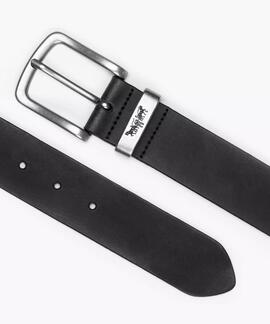 CINTURÓN LEVI'S® METAL TWO HORSE KEEPER NEGRO