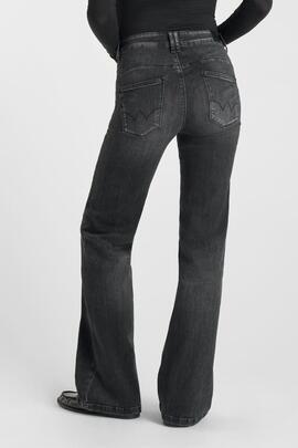PANTALÓN VAQUERO PULP HIGH RISE FLARE HOOKS DENIM GREY W1573