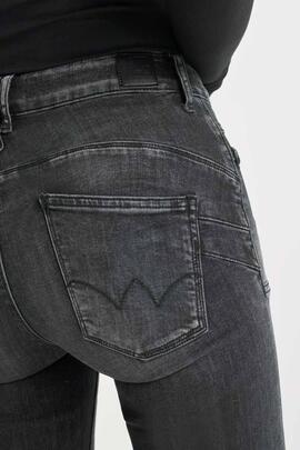 PANTALÓN VAQUERO PULP HIGH RISE FLARE HOOKS DENIM GREY W1573