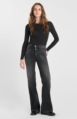 PANTALÓN VAQUERO PULP HIGH RISE FLARE HOOKS DENIM GREY W1573