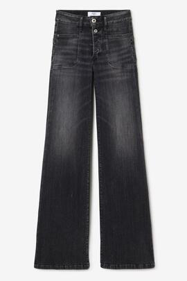PANTALÓN VAQUERO PULP HIGH RISE FLARE HOOKS DENIM GREY W1573