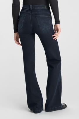 PANTALÓN VAQUERO PULP HIGH RISE FLARE MATTI DENIM BLUE BLACK