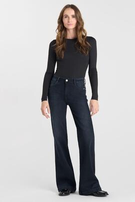 PANTALÓN VAQUERO PULP HIGH RISE FLARE MATTI DENIM BLUE BLACK