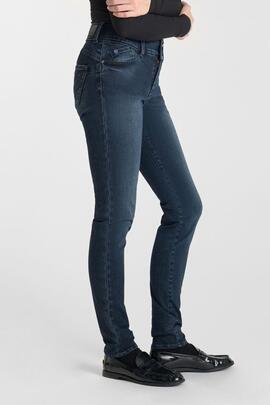 PANTALÓN VAQUERO PULP HIGH RISE SLIM EVY BLUE BLACK W2192