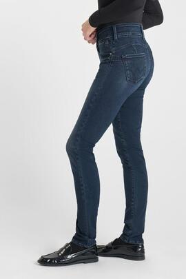 PANTALÓN VAQUERO PULP HIGH RISE SLIM EVY BLUE BLACK W2192
