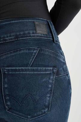 PANTALÓN VAQUERO PULP HIGH RISE SLIM EVY BLUE BLACK W2192