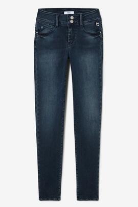 PANTALÓN VAQUERO PULP HIGH RISE SLIM EVY BLUE BLACK W2192