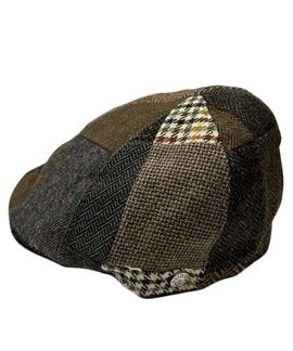 GORRA BEIRETS BROKER PATCHWORD MARRÓN