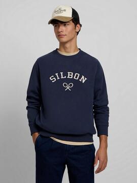 SUDADERA RAQUETA MEDIA PANA AZUL MARINO