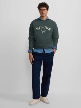 SUDADERA RAQUETA MEDIA PANA VERDE OSCURO