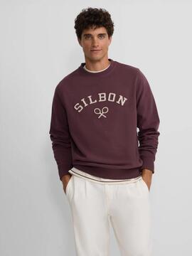 SUDADERA RAQUETA MEDIA PANA BURDEOS