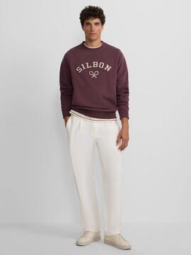 SUDADERA RAQUETA MEDIA PANA BURDEOS