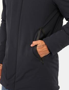 ABRIGO ACOLCHADO DE HOMBRE CON CAPUCHA SOFTSHELL AZUL MARINO