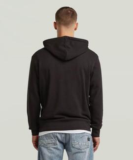SUDADERA CON CAPUCHA G-STAR EMBRO NEGRA