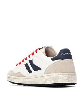 ZAPATILLAS DE HOMBRE TDS BLANCO Y AZUL MARINO