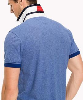 MULTI COLOR TEXTURE POLO REGULAR FIT SODALITE BLUE