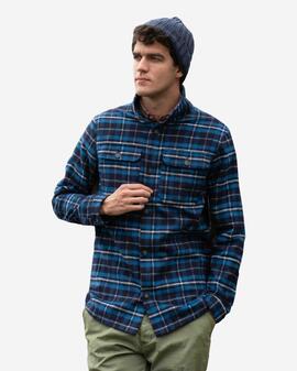 SOBRECAMISA BLUE TIMBER SLIM FIT TARTÁN AZUL
