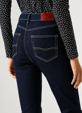 PANTALÓN VAQUERO DION FLARE 6CA HIGH RISE ÍNDIGO DENIM