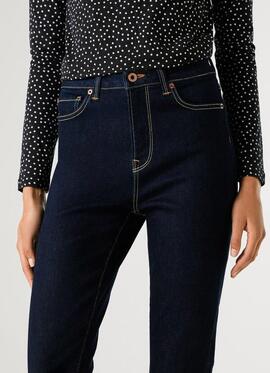PANTALÓN VAQUERO DION FLARE 6CA HIGH RISE ÍNDIGO DENIM