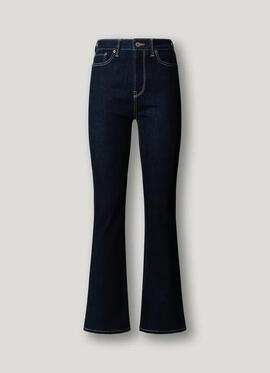 PANTALÓN VAQUERO DION FLARE 6CA HIGH RISE ÍNDIGO DENIM